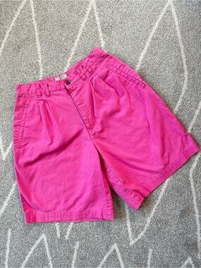 Bugle Boy Vintage 80s 90s Hot Pink High Waist Shorts
